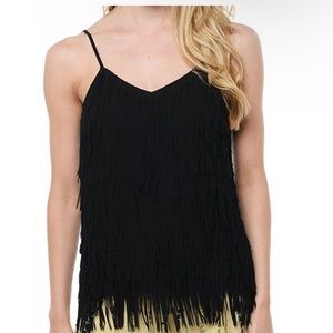 Fringe Camisole by Naked Zebra Size Small